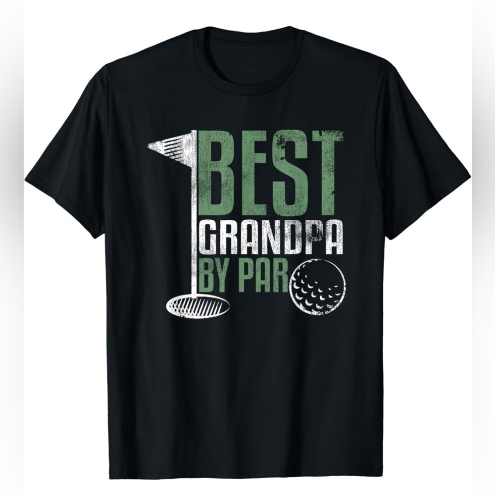 NWT- Best Grandpa By Par- Grandad Golfing T-Shirt